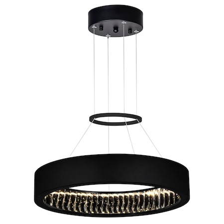 Cwi Lighting Rosalina LED Chandelier With Matte Black Finish 1040P20-101
